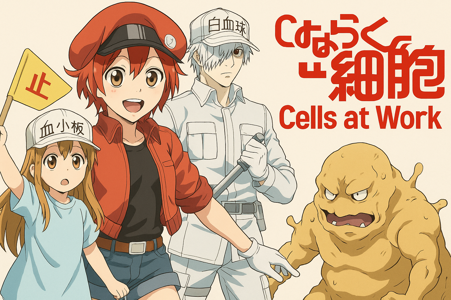 Animeyle Biyoloji Dersi Olur mu? Olur Tabii: Cells at Work!